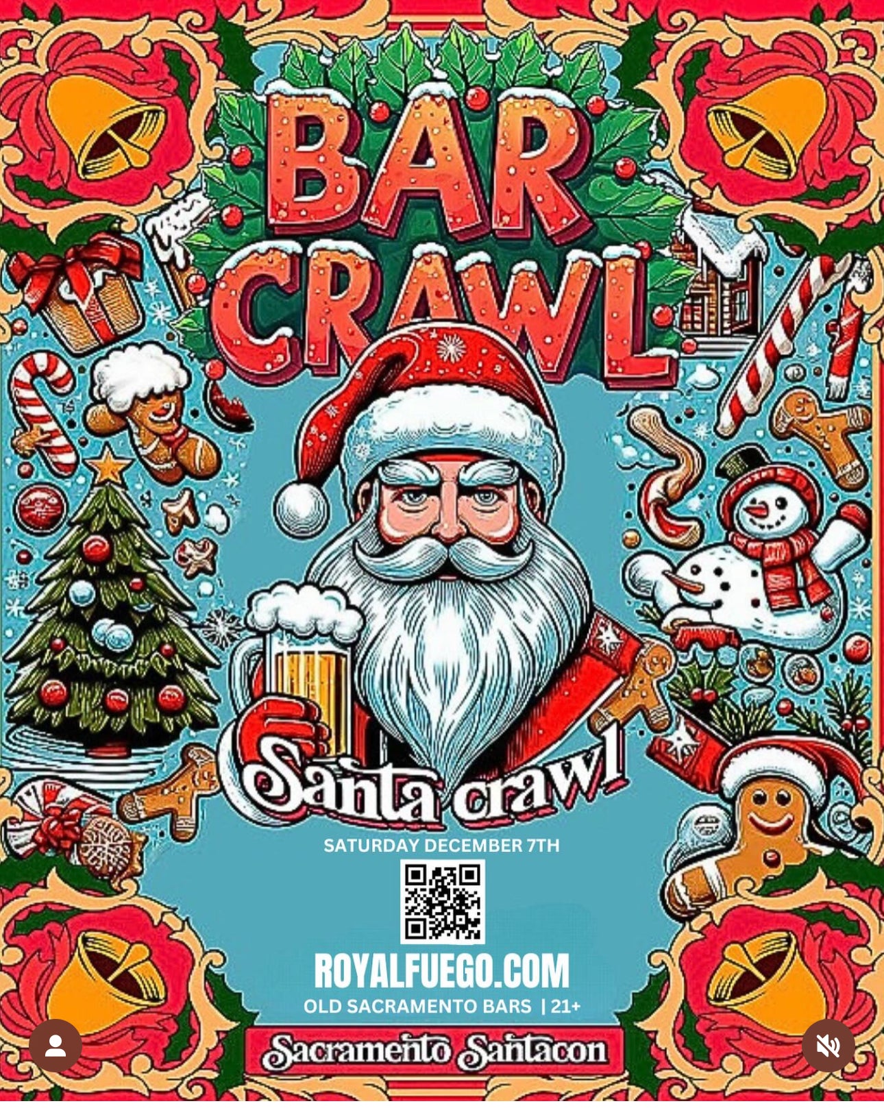 Santa Bar Crawl